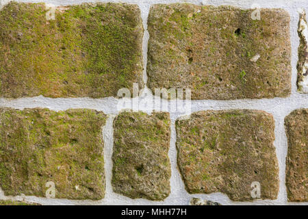 Tecture der alten Mauer im alten Haus Stockfoto