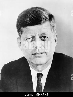 Präsident John F. Kennedy 1961 Portrait Stockfoto