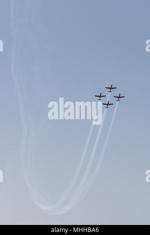 Israel, Tel Aviv-Yafo - 19. April 2018: Feier der 70. Tag der Unabhängigkeit Israels - Yom haatzmaout - Airshow von der israelischen Luftwaffe - die VRE Stockfoto