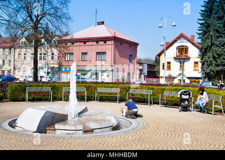 Riegrono náměstí, Semily, Cesky Raj, Ceska Republika/Riegr Square, Stadt Semily, Böhmisches Paradies, Tschechien Stockfoto