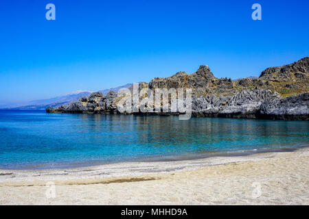 Skinaria Beach in der Nähe von Plakias im Süden von Kreta, Griechenland Stockfoto