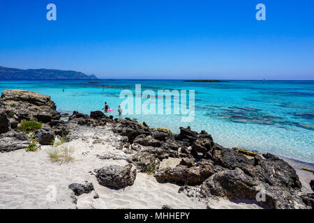 Elafonissi Strand Stockfoto