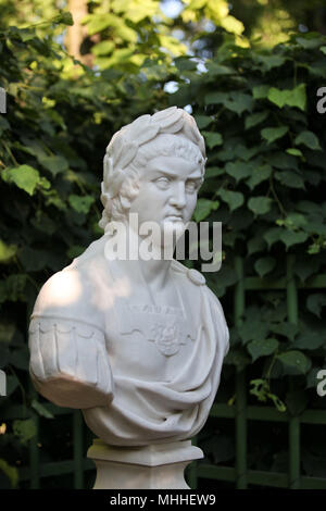 Die Marmorbüste von Roman Nero's imeratora Stockfoto