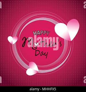 Glücklich Muttertag Grußkarte Stock Vektor