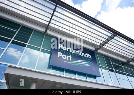 Portsmouth Inernational Fährhafen Portsmouth im Vereinigten Königreich Stockfoto