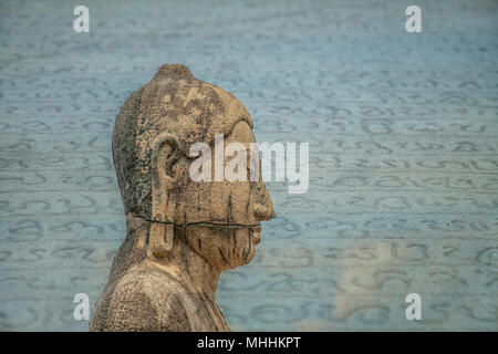 Buddha Statue an Gal Vihara, Polonnaruwa, Sri Lanka. Stockfoto