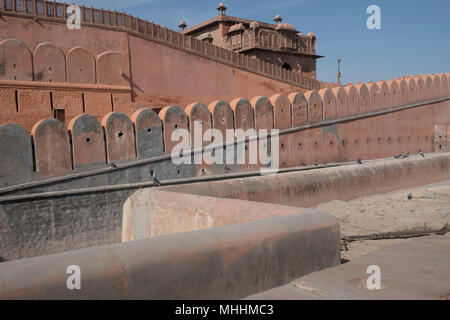 Junagarth Fort, Bikaner, Rajasthan. Indien. Das Fort wurde ursprünglich als Chintamani und wurde umbenannt in Junagarh oder 'Old Fort" im frühen 20. Jahrhundert Stockfoto