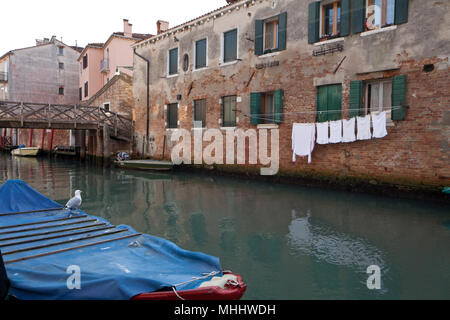 Italien Venedig Canal Stockfoto