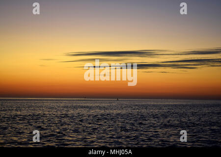 Sonnenuntergang auf der Pamlico Sound NC Stockfoto