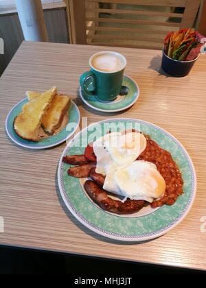 Komplettes englisches Frühstück Stockfoto