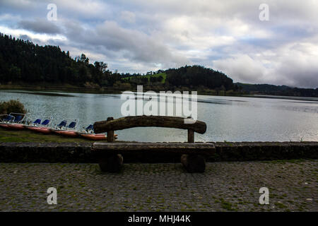 Furnas Lagunenlandschaft, Azoren Stockfoto