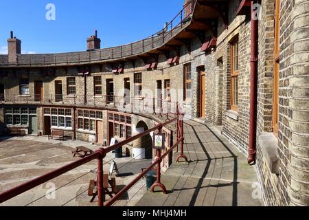 Landguard Fort, Felixstowe Suffolk an einem hellen, sonnigen Mai Nachmittag. Stockfoto