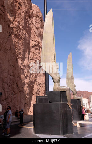 In und um Der Hoover Dam in der Nähe von Boulder City und Las Vegas Stockfoto