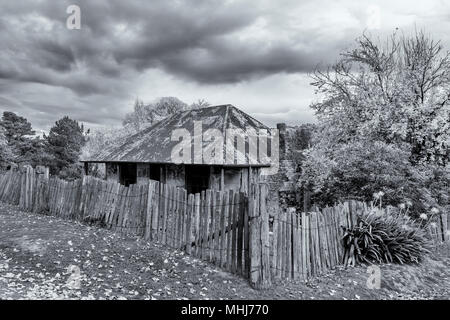 Hill End, New South Wales, Australien. Ist eine alte Miner cottage in der historischen Goldgräberstadt von Hill End im zentralen Westen von New South Wales. Stockfoto