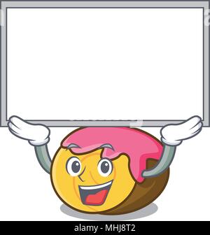 Die Platine swiss roll Charakter Cartoon Stock Vektor