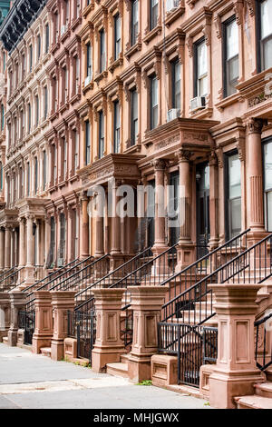 Der Leiter des New York Harlem Gebäude Stockfoto