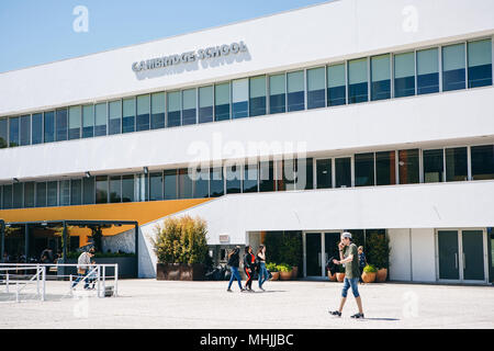 Portugal, Lissabon, 29. April 2018: Cambridge Schule und Bildungssystem Stockfoto