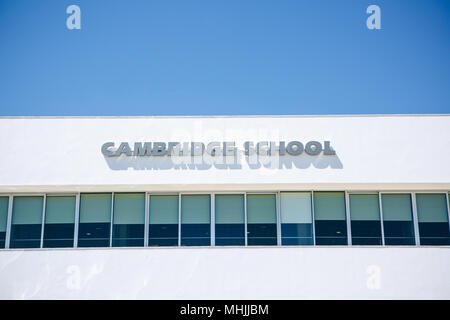 Portugal, Lissabon, 29. April 2018: Cambridge Schule und Bildungssystem Stockfoto