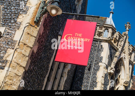 Die Canterbury Tales, Audio-visuelle, Sehenswürdigkeit, St Margarets Street, Canterbury, Kent Stockfoto