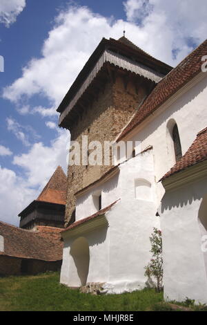 Viscri befestigte Lutherischen Kirche, Weltkulturerbe, Viscri, Brasov County, Siebenbürgen, Rumänien Stockfoto