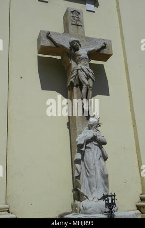 Der hl. Katharina von Alexandria Katholische Kirche (Alexandriai Templom), Attila Straße, neben Dobrentei Square, Dobrentei ter, Budapest, Ungarn Stockfoto