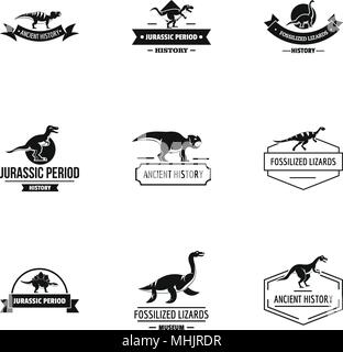 Dinosaurier logo, einfachen Stil Stock Vektor