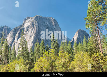 Yosemite Falls sonnigen Sommer anzeigen Stockfoto