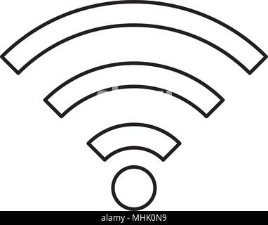 Wellen wifi signal Bereich Stock Vektor