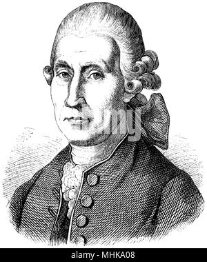 Konrad Eckhof (born August 12, 1720, starb am 16. Juni 1778), Stockfoto