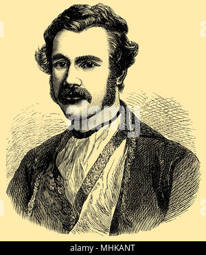 Austen Henry Layard (1817-1894). Englischer Archäologe, Bagger von Nimrud und von Niniveh, Stockfoto