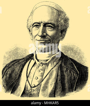 Papst Leo XIII. (Geboren am 2. März 1810), Stockfoto