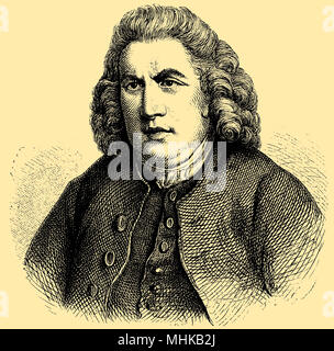 Samuel Johnson (18. September 1709 geboren, starb am 13. Dezember 1784), Stockfoto