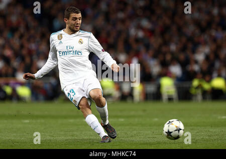 Madrid, Spanien. Mai, 2018. Kovacic (Real Madrid) während der UEFA Champions League Halbfinale Rückspiel Spiel zwischen Real Madrid und Bayern München im Santiago Bernabeu. Credit: SOPA Images Limited/Alamy leben Nachrichten Stockfoto