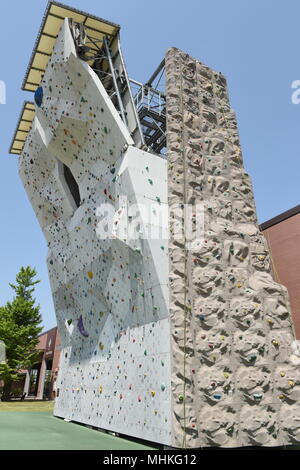 Tokio, Japan. 29 Apr, 2018. Allgemeine Ansicht, Geschwindigkeit Sterne 2018 Speed Climbing Cup bei MORI PARK Outdoor Dorf in Tokio, Japan, 29. April 2018. Credit: Hitoshi Mochizuki/LBA/Alamy leben Nachrichten Stockfoto