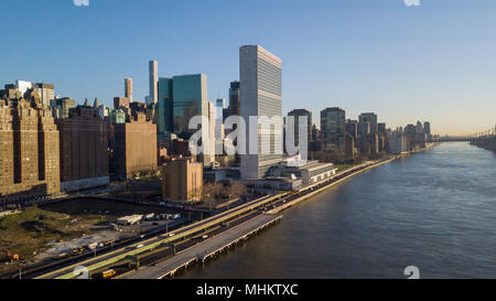 Hauptsitz der Vereinten Nationen, New York City, USA Stockfoto