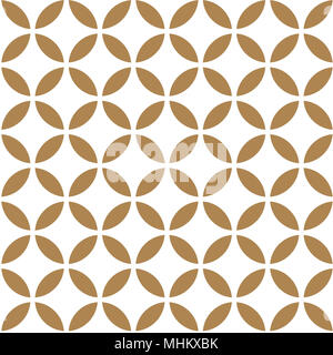 Japanische Muster Vektor nahtlos. Gold geometrischen Hintergrund. Stockfoto