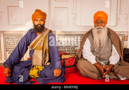 Pilger, Goldener Tempel, Amritsar, Punjab, Indien Stockfoto