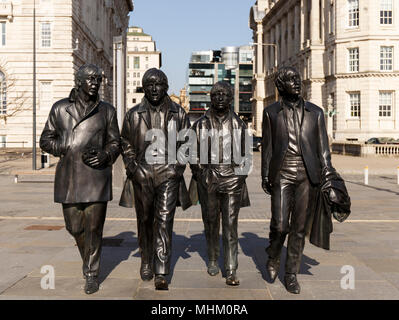 Statue von den Beatles. Stockfoto
