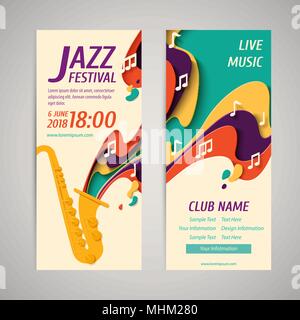 International Jazz Tag vector Hintergrund Stock Vektor