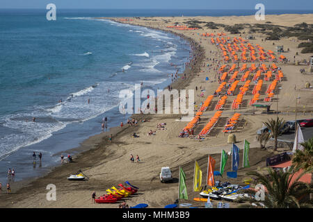 Spanien, Gran Canaria, Playa del Ingles Stockfoto