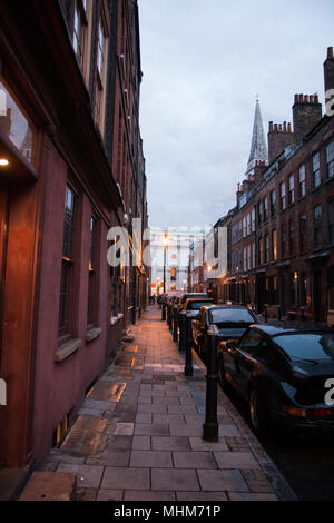 Historische Whitechapel Straße - Londons East End Stockfoto