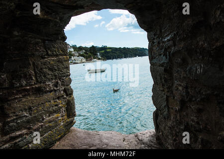 Blick auf den Fluss Dart Darmouth Devon, Großbritannien Stockfoto