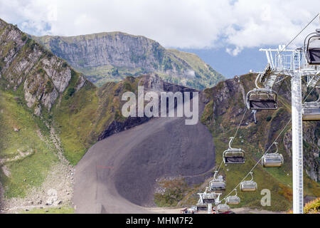 Bild der Standseilbahn in Hang Stockfoto