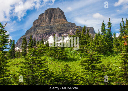 Clements Berg bei Logan's Pass im Glacier National Park in Montana. Stockfoto