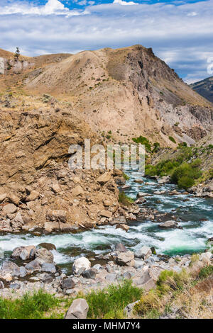 Rapids auf dem Gardner River im Yellowstone National Park in Wyoming und Montana. Die Gardner River (auch als der Gardiner River bekannt) ist ein Nebenfluss. Stockfoto