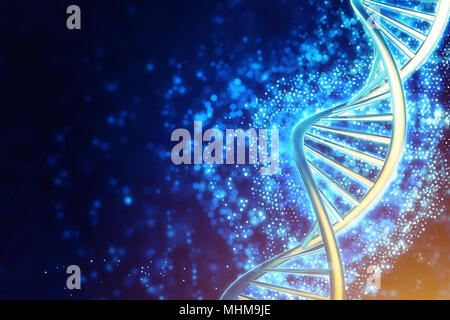 Menschliche DNA-Helix Strand abstrakte konzeptuelle Abbildung Stockfoto
