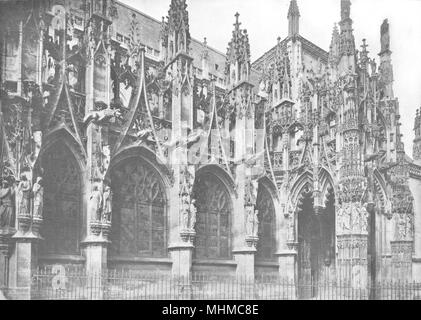 EURE. Église de Louviers 1900 alte antike vintage Bild drucken Stockfoto