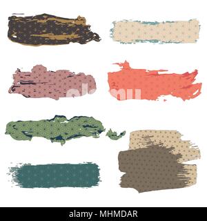 Japanische Muster Vektor in der Malerei Pinsel Strichform für Poster, Postkarte, Vorlage, Deckblatt Design. Stock Vektor