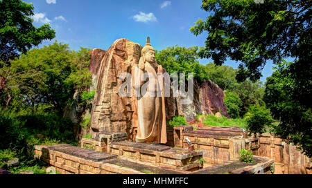 Kolossale Statue von Buddha Bild Avukana, Sri Lanka Stockfoto