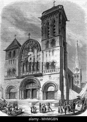 Kloster Vezelay, Burgund, Frankreich Stockfoto